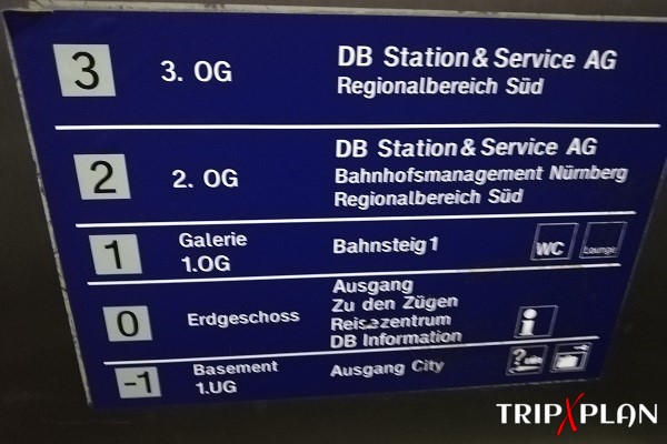 Luggage Lockers at Nuremberg Central Railway Station