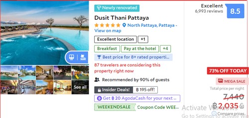 โรงแรมดุสิตธานี พัทยา (Dusit Thani Pattaya)