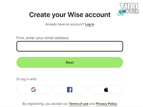 วิธีสมัคร Transfer Wise  ขั้นตอนและวิธีลงทะเบียน Wise